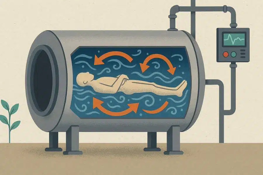 Water cremation is an alternative of human composting in Australia