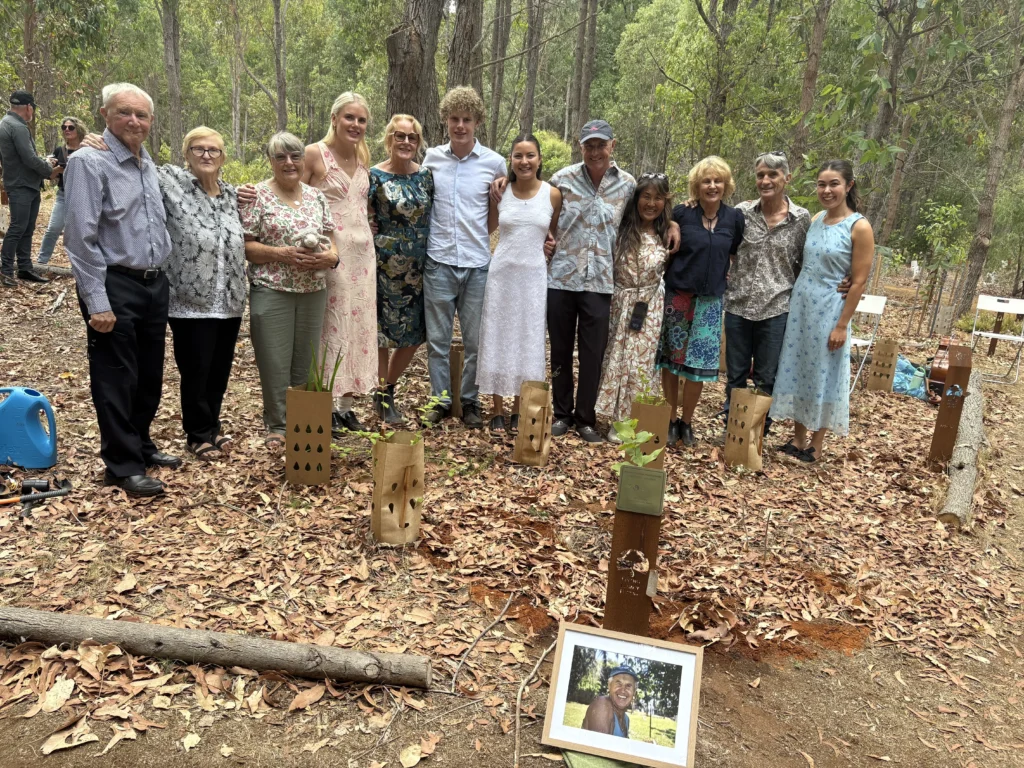 Tree planting tribute for Raymond Smith