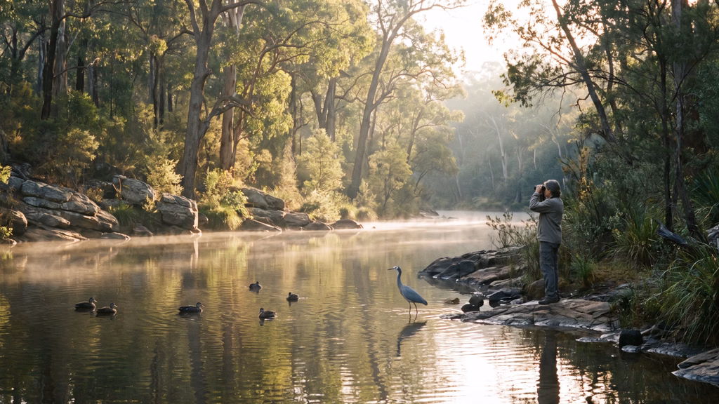 Birdwatching along the Collie River in Southwest WA