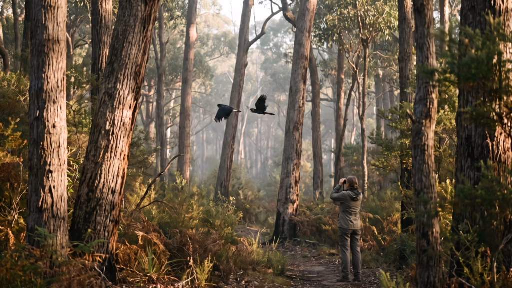 Birdwatching in a Southwest WA forest