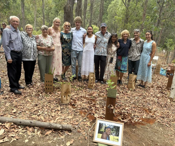 Tree planting tribute for Raymond Smith